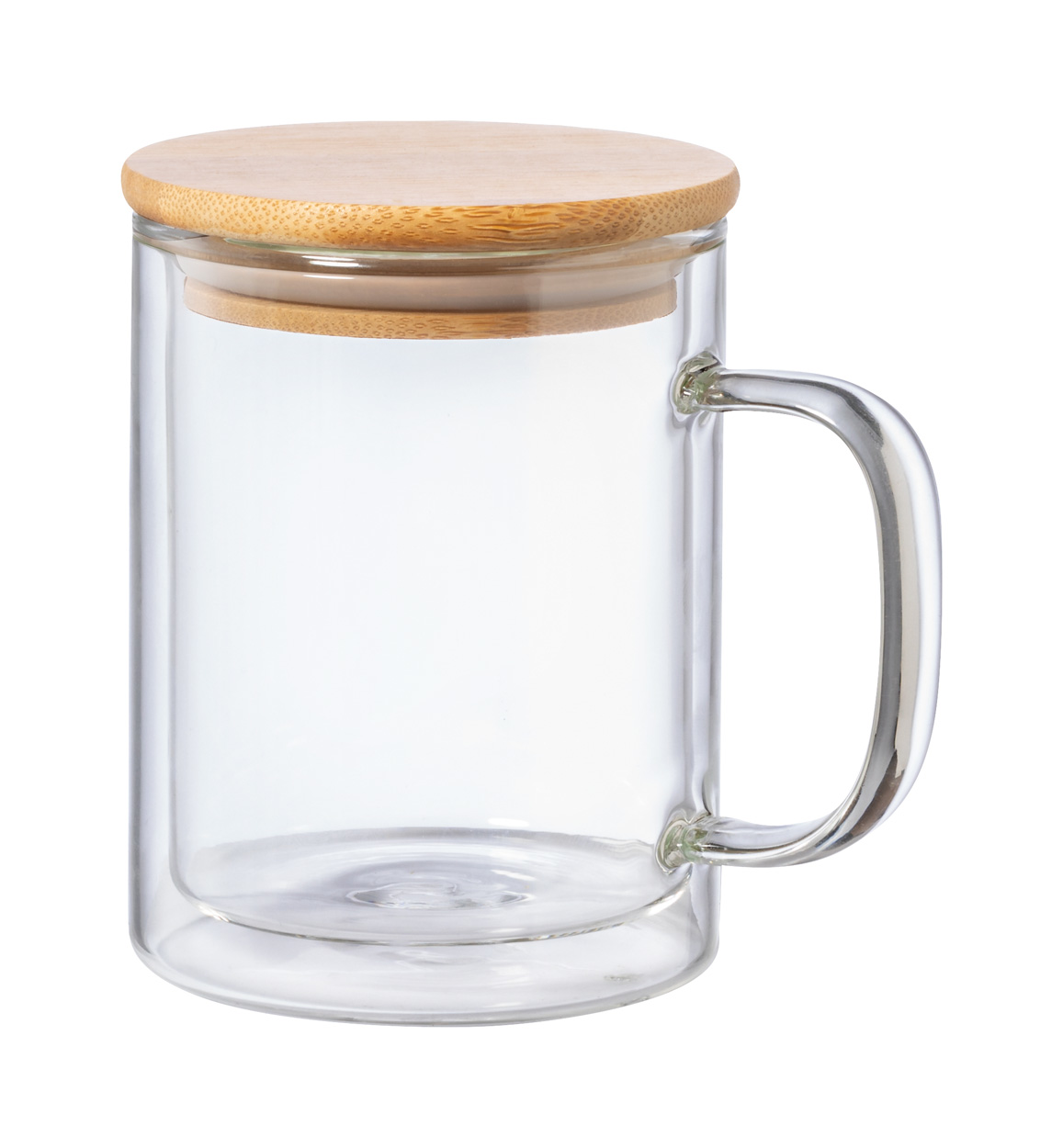 Borosilicate Glass Container with Bamboo Lid - 370ML